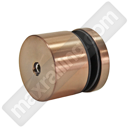 Стъклодържач Ф50 розово злато сатениран за стъклен парапет дистанционер